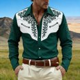 thumbnail image 4 of Camisetas de Navidad de Manga Larga para Hombre Camiseta de Manga Larga Casual de Moda para el Otoño Invierno Al Aire Libre Diario, 4 of 4
