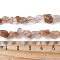 thumbnail image 2 of Natural Rutilated Quartz Beads Strands Tumbled Stone 5-12x5-8mm Hole: 1mm 47pcs/strand 15.7 inch(40cm), 2 of 5