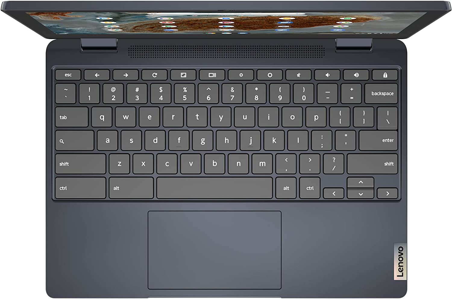 Lenovo 2022 Chromebook Flex 11quot; 2-in-1 Convertible Laptop, 11.6-Inch HD Touch Screen, MediaTek MT8183C Octa-Core Processor, 4GB RAM, 32GB eMMC, Webcam