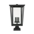 thumbnail image 3 of Seoul 3 Light Outdoor Pier Mounted Fixture Clear, 3 of 5
