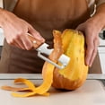 thumbnail image 6 of 2-in-1 Vegetable Peeler, 2 Piece Stainless Steel Peeler Set, Premium Wooden Handle Peeler with Built-In Bottle Opener, Multi-Purpose Fruit and Vegetable Peeler, Suitable for Various Produce, 6 of 7