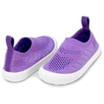 thumbnail image 6 of JAN & JUL Toddler Girl Shoes for Baby, Sneakers with Flexible Anti-slip Sole (Purple Popsicle, US Size 6), 6 of 8