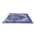 thumbnail image 2 of Ahgly Company Machine Washable Indoor Rectangle Persian Blue Traditional Area Rugs, 3' x 5', 2 of 4