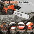 UNTIMATY 12" Cordless Chainsaw, 900W Brushless Motor Battery Operated