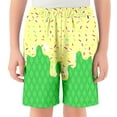 thumbnail image 2 of Gunia Boys Gym Shorts,Relaxed Fit Ice Cream Baseball Shorts For Kids Elastic Waist Trendy Beachwear,7-8 Years, 2 of 3