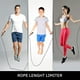 thumbnail image 3 of Cuerda para saltar ligera para fitness y ejercicio - Cuerdas para saltar ajustables con asas de plástico - Cuerda para saltar sin enredos, gimnasio, entrenamiento cardiovascular y de resistencia -, 3 of 5