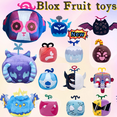 thumbnail image 2 of Hot Blox Fruits Anime Game Plush Toy Fruit Leopard Pattern Box Stuffed Dolls Fruits boxeing Children's Toys Birthday Gift, 2 of 5