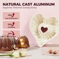 thumbnail image 2 of HONGBAKE Heart Shaped Cake Pan, Cast Aluminum Bundt Cake Pan with Non-Toxic Ceramic Coating, Nonstick Fluted Cake Mold for Baking, Valentine's Day & Special Occasions,10-Inch, Pink, 2 of 7