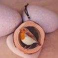 thumbnail image 4 of Wooden Slice Animals Hanging Ornament Lightweight Christmas Tree Pendant for Home Living Room Garden Decoration New(Fox Left), 4 of 9
