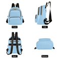 thumbnail image 2 of JIALIOU Mini Backpack Purse for Women Quilted Casual Daypack Small Travel Shoulder Bag, Light Sky Blue, 2 of 7