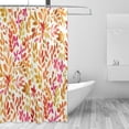 thumbnail image 2 of Coolnut Watercolor Leaves Shower Curtain for Bathroom Modern Bathroom Waterproof Washable Fabric Shower Curtains with 12 Hooks for Hotel Bathroom Bathtubs 60x72 Inch Home Decor, 2 of 6
