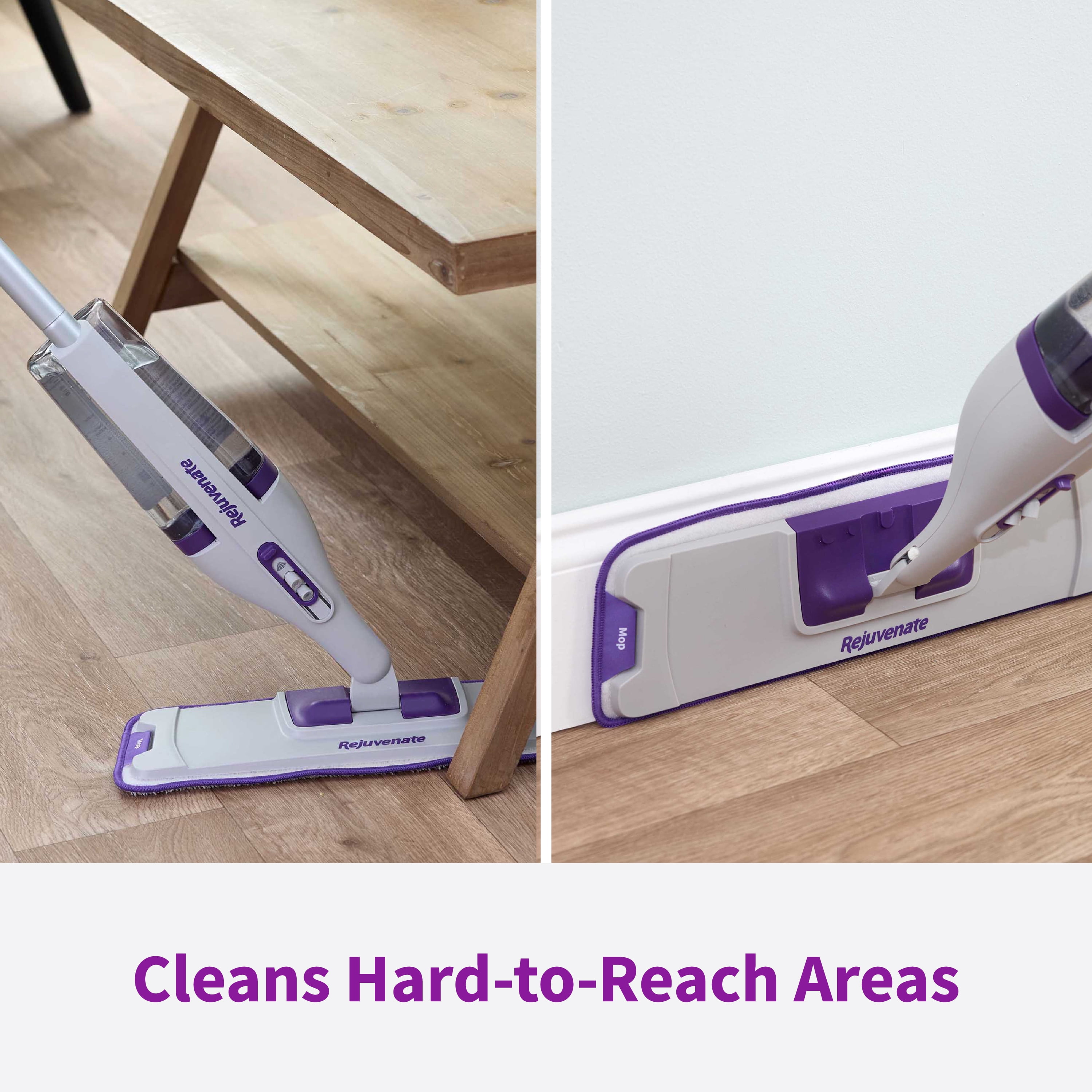Rejuvenate PowerMax Multi-Surface Spray Mop Kit, Powerful 3-in-1 Cleaning, Sweep, Mop & Scrub