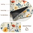thumbnail image 6 of 5'x7' Area Rugs, Spring Floral Indoor Outdoor Area Rug for Living Room Bedroom, Summer Watercolor Botanical Washable Bathroom Rugs Kitchen Floor Carpet Mats Home Decor Aesthetic, 6 of 8