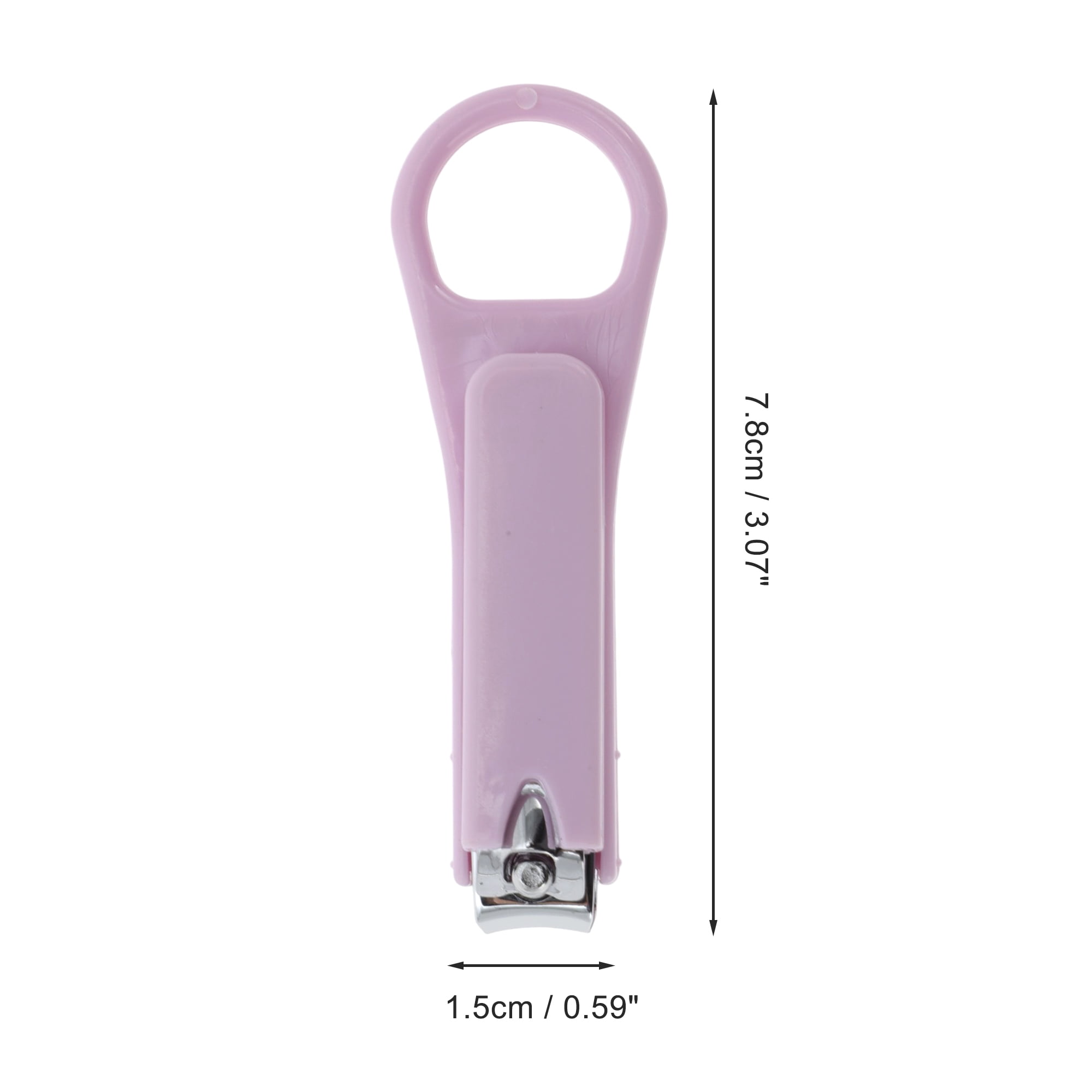 Unique Bargains Ergonomic Design Hangable Nail Clipper for Women and Men Purple