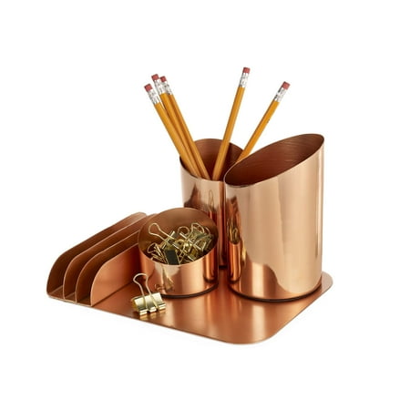 - Design Ideas Bainbridge Desktop Organization, Copper