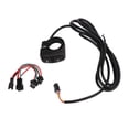 thumbnail image 2 of Horn Switch, Durable In Use Long Service Life Symmetrical Design Wear  2 In 1 Design Lamp Horn Switch  For Motorcycle For Scooter For Electric Bike, 2 of 8