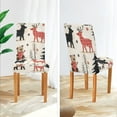 thumbnail image 3 of Yayeee 2 Pack Dining Chair Covers Stretch Parson Chairs Slipcovers Seat Protector, Retro Christmas Forest, 3 of 6