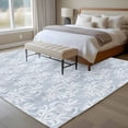 thumbnail image 4 of 6'x9' Area Rugs, Haze Blue Boho Indoor Outdoor Area Rug for Living Room Bedroom, Neutral Middle Century Turkish Pattern Washable Bathroom Rugs Kitchen Floor Carpet Mats Home Decor Aesthetic, 4 of 8