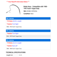 thumbnail image 2 of Brake Hose - Compatible with 1988 - 1997 Ford F-Super Duty 1989 1990 1991 1992 1993 1994 1995 1996, 2 of 2