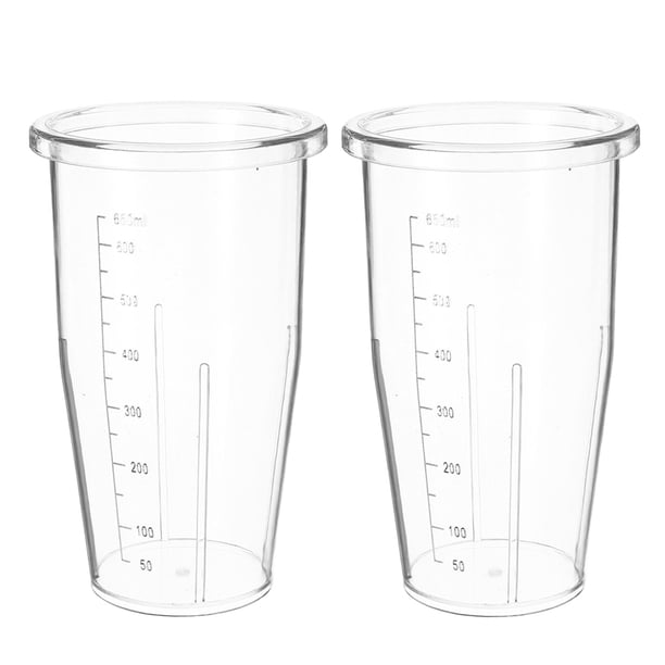 2 vasos de repuesto para licuadora (650 ml), vasos graduados compatibles con varias licuadoras para preparar batidos.