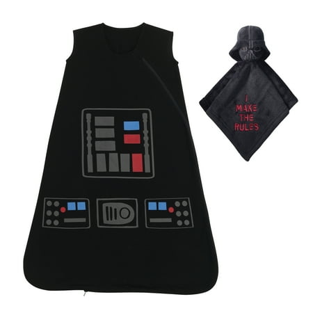Lambs & Ivy Star Wars Darth Vader Wearable Blanket & Lovey Baby Gift Set – 2pc
