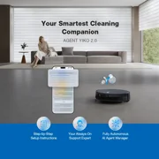 ECOVACS DEEBOT X12 OMNICYCLONE Robot Vacuum & Mop, 22,000Pa, FocusJet, Bagless Station & AIVI 3D