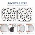 thumbnail image 7 of Multi-Size 2pce Car Front Glass Visor Collapsible Sunscreen No Odor Comfortable For Most Cars Suv Trucks Simple Cow-Print Pattern1_2, 7 of 7