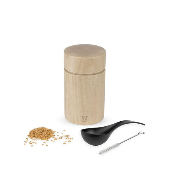 Peugeot Naka Flax Seed Mill, 11 cm-4.3 in, Natural