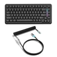 thumbnail image 6 of ATTACK SHARK X82PRO HE Magnetic Keyboard With C01Ultra RGB Light Coiled Cable, 75% Wireless Rapid Trigger Keyboard Supporting 8KHz Connectivity with 0.01mm Precision &Adjustable Actuation Points, 6 of 10