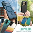 thumbnail image 5 of Smartish® iPhone 16 Magnetic Case - Gripmunk Compatible with MagSafe [Lightweight + Protective] Slim & Thin Grip Cover with Microfiber Lining for Apple iPhone 16 - Black Tie Affair, 5 of 6