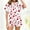 Red#2, variant on SERTG Womens Valentine Print Lapel Short Sleeve Pajama Set with Pockets Casual Spring Summer Homewear Two-Piece Outfit(Red,M)