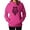 Pink, variant on TeeStars Women's - Diamond Owl Hoodie XX-Large Pink