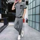 thumbnail image 2 of Chándal Gimnasio Camiseta Hombre Caqui Trajes Deportivos Alfabeto Top Ropa Deportiva Ropa Hombre Novedades Pantalones Conjuntos Conjunto 2 Piezas A Juego Xl, 2 of 5