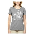 thumbnail image 2 of Wild Bobby We Don't Believe Either Bigfoot Unicorns Women Graphic Tee, 2 of 6