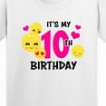 thumbnail image 4 of Inktastic Its My 10th Birthday with Smiling Emoticons Youth T-Shirt, 4 of 5