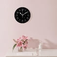 thumbnail image 3 of 10 Inch Wall Clock Battery Operated Silent Clock Decorative for Office, Kitchen, Outdoor, Living Room，Funny Star Multicolor, 3 of 4