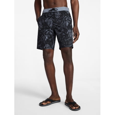 George Men's and Big Men's E-Board Swim Trunks with UPF 50+, 9" Inseam, Sizes S-3XL