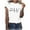 White, variant on Fesfesfes Womens Fashion Tops Women's Short Sleeves Print Nurse's Day Casual Tops Pullover Blouse T-shirt Women's Short Sleeve Tops S(US:4)