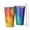 Colorful Tie Dye, variant on 16oz Tumblers Tie Dye Rainbow Concentric Circles Pattern Stainless Steel Vacuum Insulated Double Wall Travel Tumbler Cups Mug with Lid and Straw,Cleaning Brush for Coffee,Tea