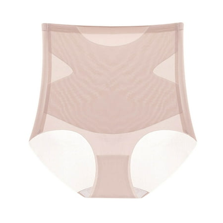Yuzhih Panties for Women High Waisted Thin Shapewear Panty Stretch Curvy Body Shaper Underwear Seamless Compression Briefs