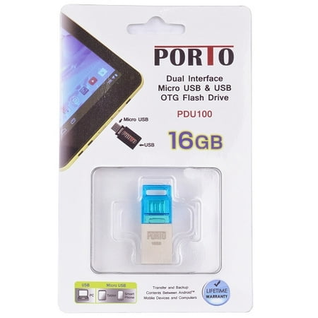 Porto PDU100/16GB OTG Blue 16gb Micro USB 2.0 Flash Thumb