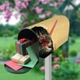 thumbnail image 5 of Magnetic Mailbox Covers Mailbox Stickers MailWraps Post Cover Cat Looks Out from a Dark Hole Standard Size 20.7x18.03 inch Home Decor, 5 of 5