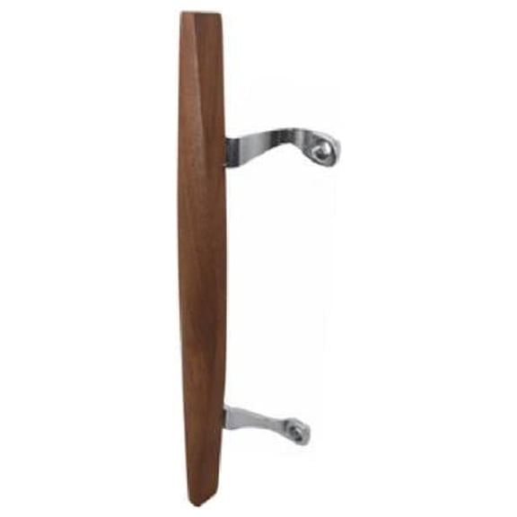Prime-Line C 1069 Wooden Pull with Chrome Plated Brackets - Quantity 6