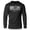 Silver on Black, variant on GYMISH IRON DISCIPLINE Lightweight Long Sleeve Hooded T-Shirt for Men – Motivational Gym Hoodie, Athletic Workout Shirt, Bodybuilding Apparel