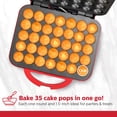thumbnail image 6 of Holstein Housewares 35-Count Cake Pop Maker, Non-Stick Coating, Perfect for Birthday and Holiday Parties, Red, 6 of 9