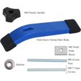 thumbnail image 3 of T-Track Clamping Jig Set, M8 Metal T-Track Holding Clamp Set, Thread Clamping Jig Tool Kit for Woodworking(Blue), 3 of 5