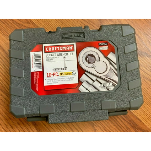 Craftsman 10-Piece 3/8-in Drive Socket Wrench Set - Metric