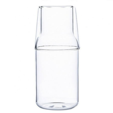 

Bedside Kettle Set With Glass Set Bedroom Bedside Table Bathroom Glass Mouthwash Bottle Clear Glass Juice Kettle Night Kettle With Cup Set