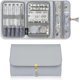 thumbnail image 1 of Travel Organizer For Women, Tangle Free Portable Leather Jewelry Storage Roll Bag Envelope, 1 of 5