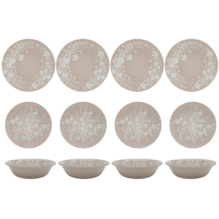 The Pioneer Woman Daisy 12-Piece Bamboo Melamine Dinnerware Set